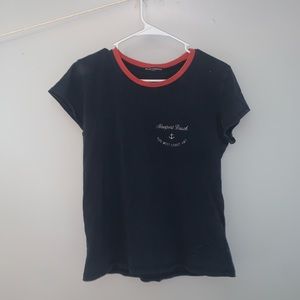 Brandy Melville “Newport Beach” navy T-shirt